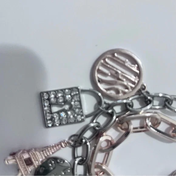 Guess Silver and Gold Charm Bracelet - Picture 2 of 4